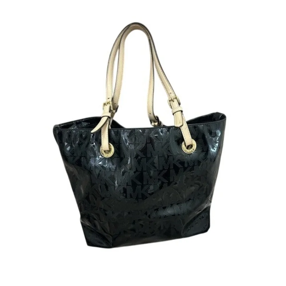 Michael Kors Black Jet‎ Set Patent Tote Maximalist Classic - Picture 4 of 12